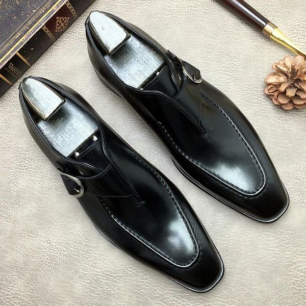 dress shoes plus size 48 vintage square toe man single office genuine leather formal party oxfords monk strap men's flats dx184, Black
dress shoes plus size 48 vintage square toe man single office genuine leather formal party oxfords monk strap men's flats dx184, Black