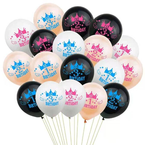 110pcs 12-inch children's birthday party decoration balloon baby shower crown confetti sequin latex balloon combination
110pcs 12-inch children's birthday party decoration balloon baby shower crown confetti sequin latex balloon combination