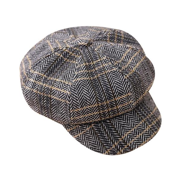 caps & hats children's hat autumn winter octagonal baby girl cap boys fashion plaid beret wool hard brim for kids, Yellow
caps & hats children's hat autumn winter octagonal baby girl cap boys fashion plaid beret wool hard brim for kids, Yellow