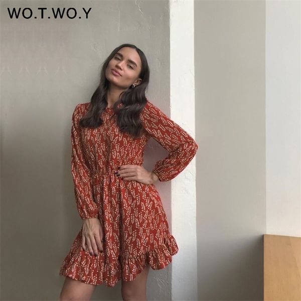 wotwoy high waist long sleeve printed women back zipper a-line knee-length ruffles female o-neck casual dress lady, Black;gray
wotwoy high waist long sleeve printed women back zipper a-line knee-length ruffles female o-neck casual dress lady, Black;gray
