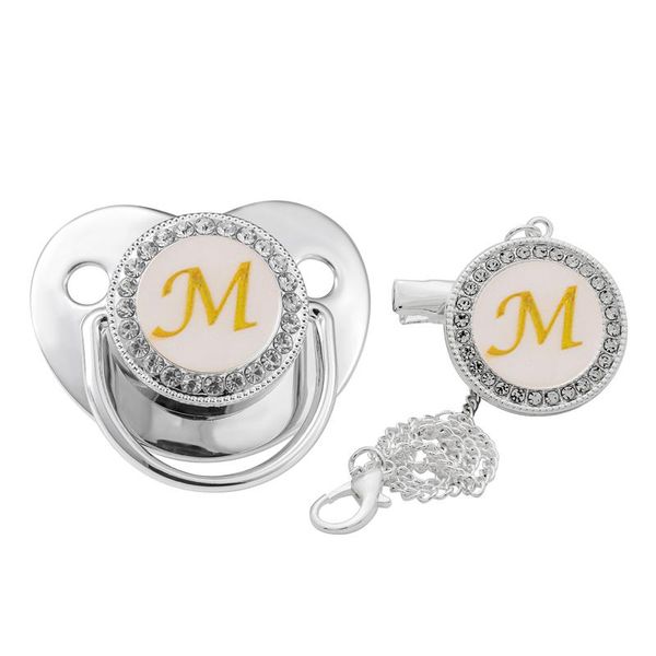 pacifiers# 26 name initial letters silver baby pacifier silicone infant nipple bling born dummy bpa soother 12-18m
pacifiers# 26 name initial letters silver baby pacifier silicone infant nipple bling born dummy bpa soother 12-18m