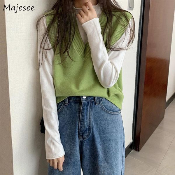 women's vests sweater womens loose leisure solid preppy students harajuku autumn simple knitted plus size korean style high quality, Black;white
women's vests sweater womens loose leisure solid preppy students harajuku autumn simple knitted plus size korean style high quality, Black;white