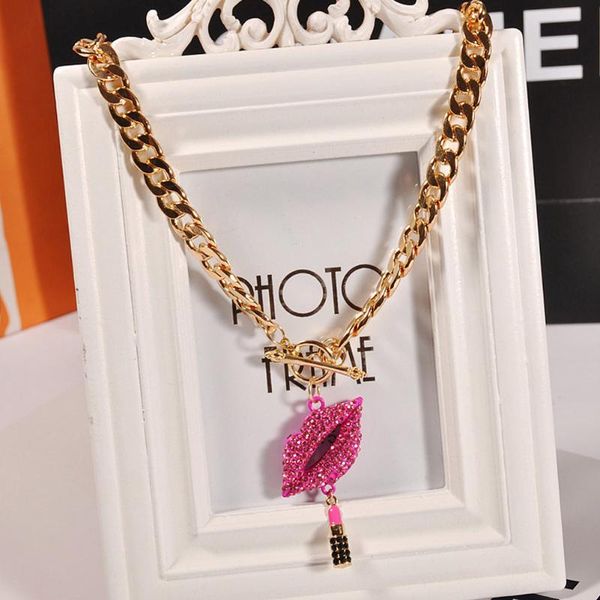 fashion red lip statement necklace metal chain trendy jewelry fashion chokers necklace, Silver
fashion red lip statement necklace metal chain trendy jewelry fashion chokers necklace, Silver