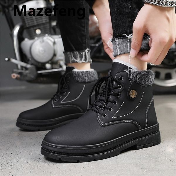 leather winter men boots waterproof warm fur snow boots men outdoor winter work casual shoes military combat ankle boots, Black;white
leather winter men boots waterproof warm fur snow boots men outdoor winter work casual shoes military combat ankle boots, Black;white