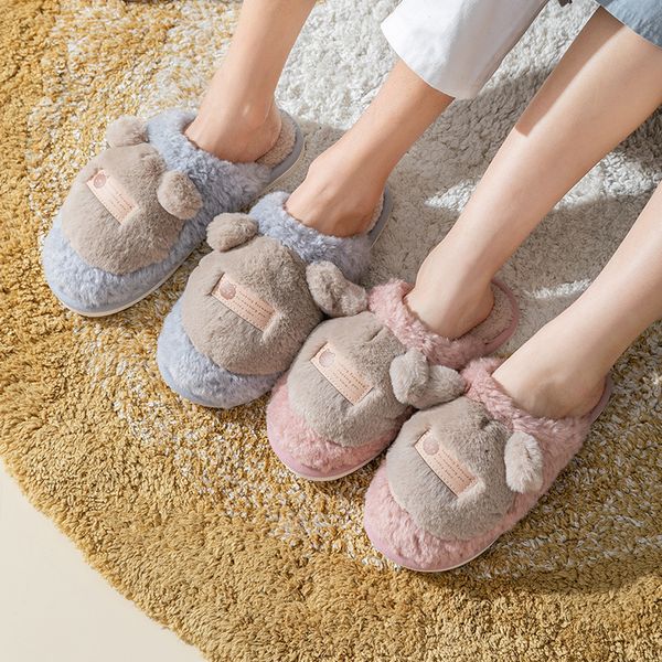 2022 new winter warm anti-skid thick bottom home with silent cartoon plush cotton slippers female lovers, Black
2022 new winter warm anti-skid thick bottom home with silent cartoon plush cotton slippers female lovers, Black