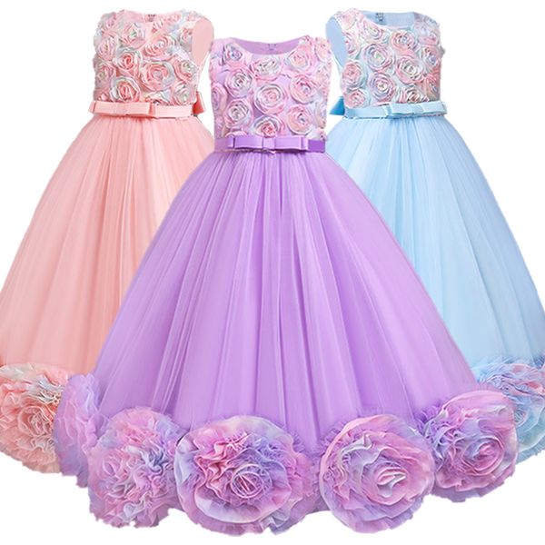 New Medium and Big Kids Dress Mesh Flower Dress Birthday Party Dress Mesh Rainbow Flower Temperament
New Medium and Big Kids Dress Mesh Flower Dress Birthday Party Dress Mesh Rainbow Flower Temperament