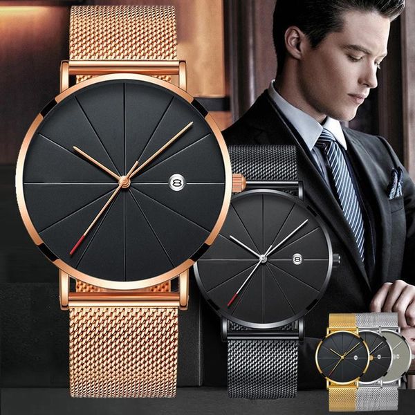 wristwatches the latest simple men's stainless steel watch classic quartz date watches business casual mesh belt wristwatch masculine r, Slivery;brown
wristwatches the latest simple men's stainless steel watch classic quartz date watches business casual mesh belt wristwatch masculine r, Slivery;brown