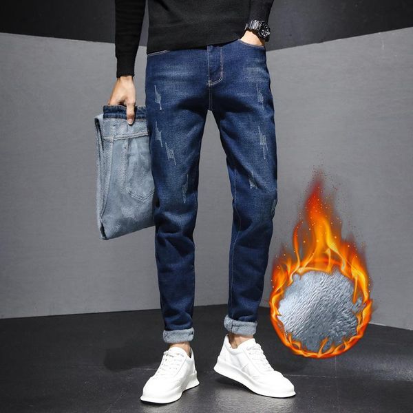 men's jeans winter fleece warm business classic style fashion straight stretch denim pants male brand trousers black blue
men's jeans winter fleece warm business classic style fashion straight stretch denim pants male brand trousers black blue