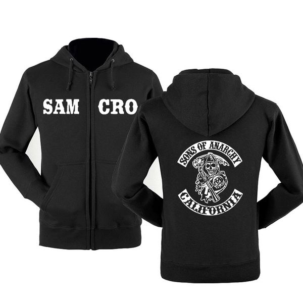 mens designer t shirts soa sons of anarchy the child new fashion samcro men sportswear zipper hoodies male casual sweatshirt fleece hip hop, Black
mens designer t shirts soa sons of anarchy the child new fashion samcro men sportswear zipper hoodies male casual sweatshirt fleece hip hop, Black