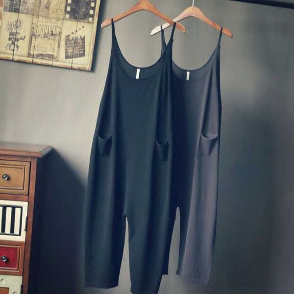 summer women casual sleeveless v-neck jumpsuits ladies boho bodysuit wide leg loose long pants trousers plus size 210601, Black;white
summer women casual sleeveless v-neck jumpsuits ladies boho bodysuit wide leg loose long pants trousers plus size 210601, Black;white