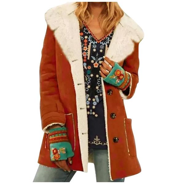 women's fur & faux women turn down collar buttons hooded long sleeve shaggy jacket coat artificial with hood 2021, Black
women's fur & faux women turn down collar buttons hooded long sleeve shaggy jacket coat artificial with hood 2021, Black