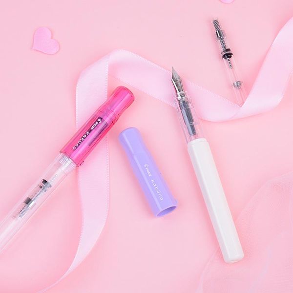 fountain pens 1pc pilot kakuno pen smile nib fka-1sr replaceable ink cartridge writing smooth stationery school supplies office
fountain pens 1pc pilot kakuno pen smile nib fka-1sr replaceable ink cartridge writing smooth stationery school supplies office