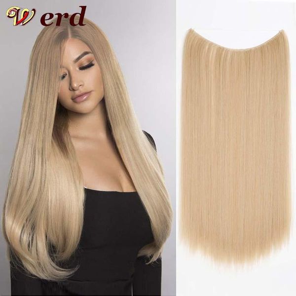synthetic wigs werd natural fishing line hair clip in artificial fake ombre blonde brown pink red false piece, Black
synthetic wigs werd natural fishing line hair clip in artificial fake ombre blonde brown pink red false piece, Black