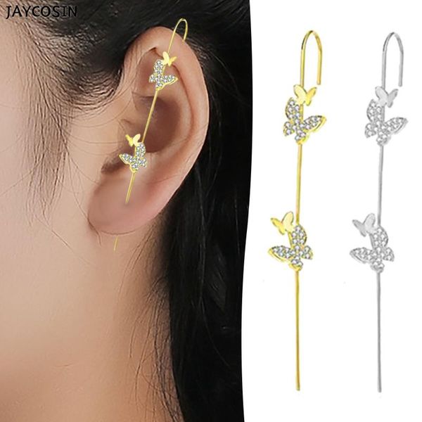 stud women's earrings personalized hanging ear butterfly pattern temperament zircon simple accessories, Golden;silver
stud women's earrings personalized hanging ear butterfly pattern temperament zircon simple accessories, Golden;silver