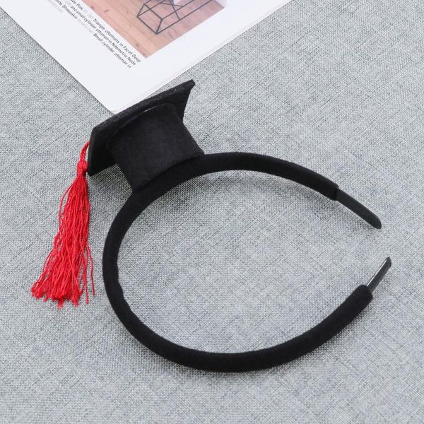 party hats mini doctoral cap hair band stereoscopic headdress head piece graduation decoration(black style(red))
party hats mini doctoral cap hair band stereoscopic headdress head piece graduation decoration(black style(red))