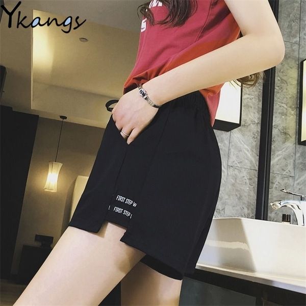 summer shorts for women letter print short elastic high waist shorts running korean style streetwear sport shorts femme casual 210306, White;black
summer shorts for women letter print short elastic high waist shorts running korean style streetwear sport shorts femme casual 210306, White;black