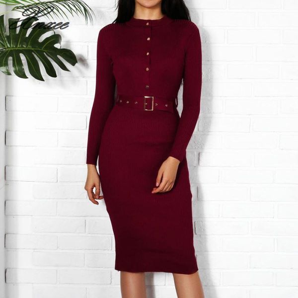 casual dresses women sweater dress autumn winter 2021 fashion button long sleeve pencil knitted bodycon, Black;gray
casual dresses women sweater dress autumn winter 2021 fashion button long sleeve pencil knitted bodycon, Black;gray