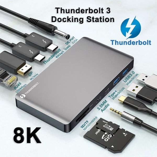 hubs thunderbolt 3 docking station type c hub rj45 gigabit ethernet dp 8k daisy chain 6 screen expansion 10 in 1
hubs thunderbolt 3 docking station type c hub rj45 gigabit ethernet dp 8k daisy chain 6 screen expansion 10 in 1