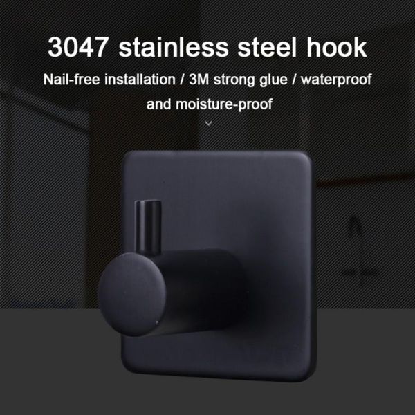 robe hooks 2/4/6pcs black stainless steel towel hook coat wall hanger bathroom accessory organizer door clothes rack
robe hooks 2/4/6pcs black stainless steel towel hook coat wall hanger bathroom accessory organizer door clothes rack