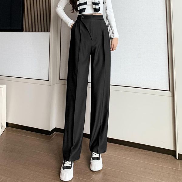 women's pants & capris wide-leg women trousers high-waist drape casual loose straight-leg suit female buttons all-match 2022 autumn qc1, Black;white
women's pants & capris wide-leg women trousers high-waist drape casual loose straight-leg suit female buttons all-match 2022 autumn qc1, Black;white