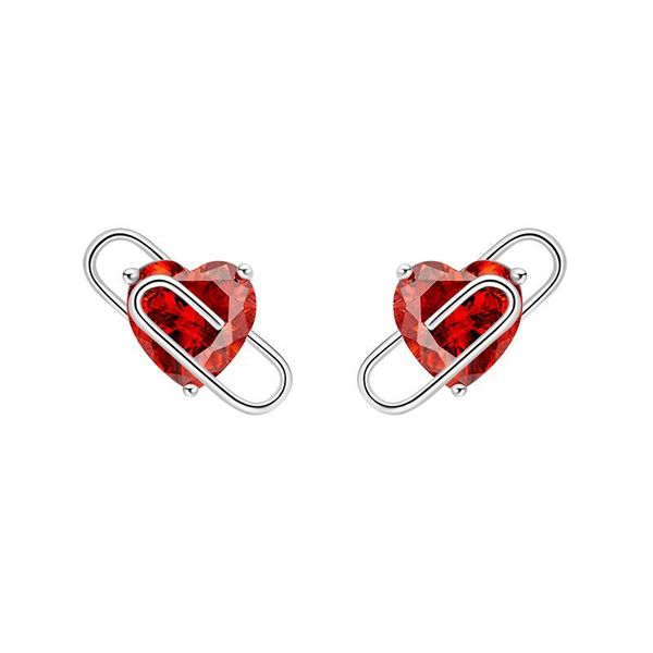 hef jewelry love paper clip earrings 925 sterling silver female trendsetter personalized earrings ear accessories, Golden;silver
hef jewelry love paper clip earrings 925 sterling silver female trendsetter personalized earrings ear accessories, Golden;silver