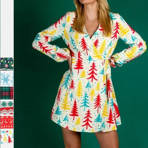 casual dresses women dress christmas printed v-neck long sleeve elegant lacing mini autumn vestido streetwear, Black;gray
casual dresses women dress christmas printed v-neck long sleeve elegant lacing mini autumn vestido streetwear, Black;gray