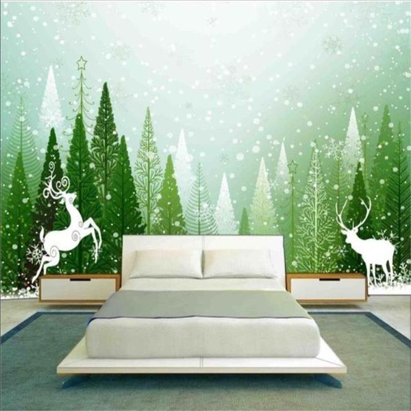 wallpapers custom 3d po wallpaper living room bed mural green christmas forest elk picture sofa backdrop for wall
wallpapers custom 3d po wallpaper living room bed mural green christmas forest elk picture sofa backdrop for wall