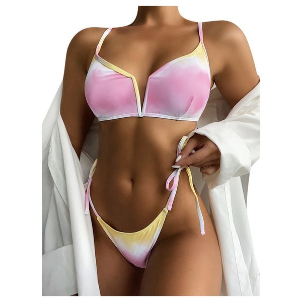 women 021 summer effects colour bikini 2 delicate set split swimwear bat mode women's second suits thong, White;black
women 021 summer effects colour bikini 2 delicate set split swimwear bat mode women's second suits thong, White;black
