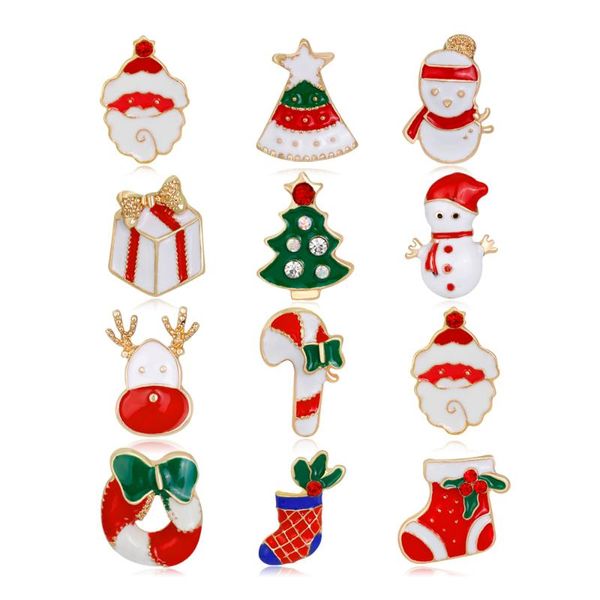 pins, brooches 12pcs/set christmas badge tree bells socks santa claus hat elk snowman metal enamel pin brooch cute xmas gift jewelry, Gray
pins, brooches 12pcs/set christmas badge tree bells socks santa claus hat elk snowman metal enamel pin brooch cute xmas gift jewelry, Gray