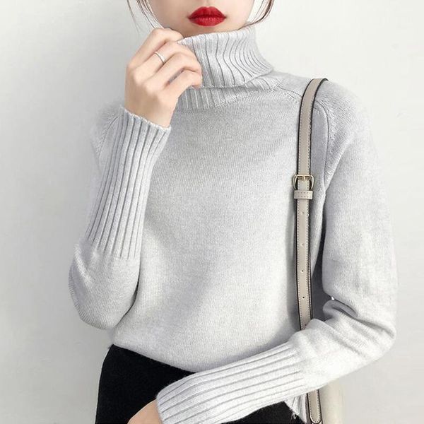 women's sweaters 2021 thick warm turtleneck long sleeve winter autumn basic loose pullovers ladies causal re0916, White;black
women's sweaters 2021 thick warm turtleneck long sleeve winter autumn basic loose pullovers ladies causal re0916, White;black