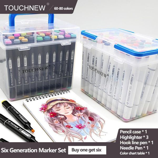 gift sets touch 60 80 color markers manga drawing pen alcohol based sketch felt-tip oily twin brush art supplies1
gift sets touch 60 80 color markers manga drawing pen alcohol based sketch felt-tip oily twin brush art supplies1