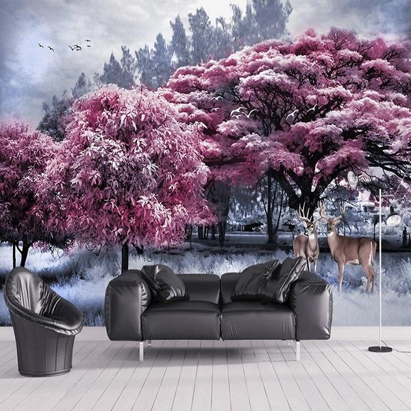 wallpapers custom 3d po wallpaper murals beautiful pink forest big tree elk scenery living room decor mural wall cloth papel de pared
wallpapers custom 3d po wallpaper murals beautiful pink forest big tree elk scenery living room decor mural wall cloth papel de pared