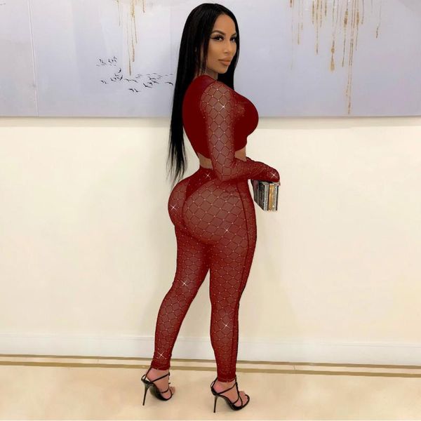 women's two piece pants 2021 quality fashion design 2pcs women set spring autumn solid o-neck pencil transparent club, White
women's two piece pants 2021 quality fashion design 2pcs women set spring autumn solid o-neck pencil transparent club, White