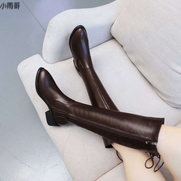 designer thick knight leather women's new autumn army winter 2020 heel horse net red thin high boots, White;red 
designer thick knight leather women's new autumn army winter 2020 heel horse net red thin high boots, White;red