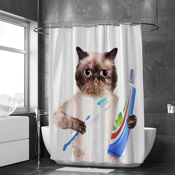 shower curtains daily household waterproof polyester fabric curtain, cute cat in bathroom warm and lovely atmosphere
shower curtains daily household waterproof polyester fabric curtain, cute cat in bathroom warm and lovely atmosphere