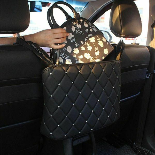 car organizer handbag holder luxury leather seat back mesh large capacity bag automotive goods storage pocket net s/l
car organizer handbag holder luxury leather seat back mesh large capacity bag automotive goods storage pocket net s/l