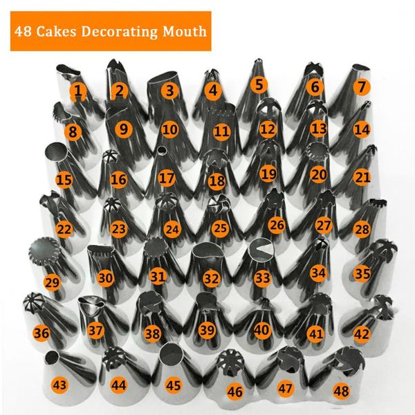 baking & pastry tools 48 stainless steel decorating mouth cake nozzle diy cream tool western kitchen snack
baking & pastry tools 48 stainless steel decorating mouth cake nozzle diy cream tool western kitchen snack