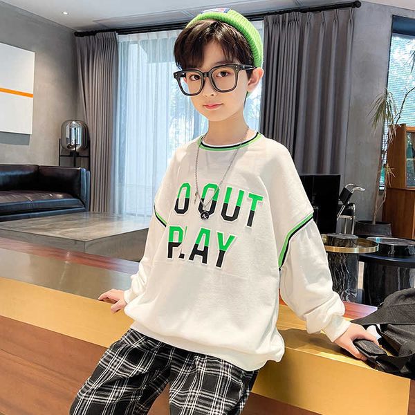 2021 new boys long sleeve pullover youth cotton letter print loose sweatshirt boys spring and autumn casual 8-14 years old g0917, Black
2021 new boys long sleeve pullover youth cotton letter print loose sweatshirt boys spring and autumn casual 8-14 years old g0917, Black