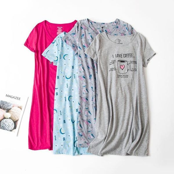 plus size 3xl summer girls casual cartoon nightgown women cotton sleepshirts female short sleeve o collar sleeping dress, Black;red
plus size 3xl summer girls casual cartoon nightgown women cotton sleepshirts female short sleeve o collar sleeping dress, Black;red