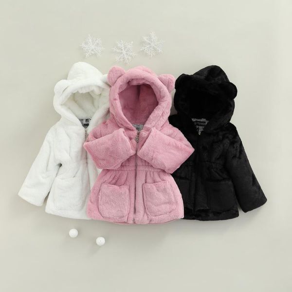 jackets baby girl clothes cute ears plush solid color jacket autumn winter warm hooded girls coat children outerwear, Blue;gray
jackets baby girl clothes cute ears plush solid color jacket autumn winter warm hooded girls coat children outerwear, Blue;gray