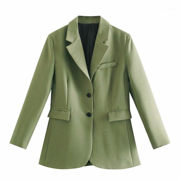 women's suits & blazers woman vintage green loose blazer coat 2021 spring casual female solid streetwear outwear ladies fashion oversiz, White;black
women's suits & blazers woman vintage green loose blazer coat 2021 spring casual female solid streetwear outwear ladies fashion oversiz, White;black