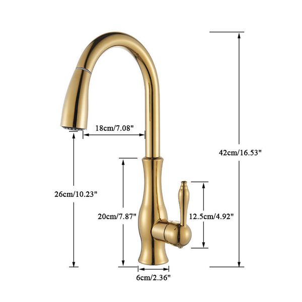 kitchen faucets golden pull out mixer sink tap 360 rotation single handle water 2-way sprayer g7pe
kitchen faucets golden pull out mixer sink tap 360 rotation single handle water 2-way sprayer g7pe