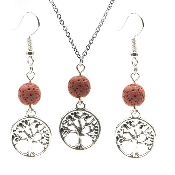 pendant necklaces tree of life charms 8mm colourful black lava stone aroma essential oil diffuser necklace & matched jewelry, Silver
pendant necklaces tree of life charms 8mm colourful black lava stone aroma essential oil diffuser necklace & matched jewelry, Silver