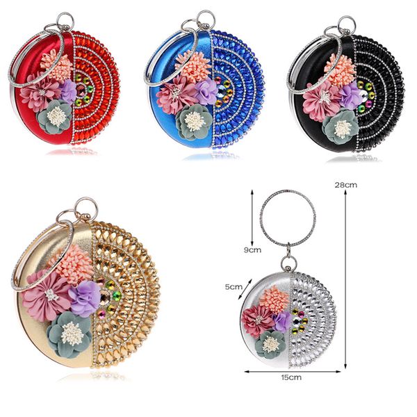 women clutch flower diamonds lady evening bags round shaped rhinestones handmade beaded chain shoulder purse evening bags
women clutch flower diamonds lady evening bags round shaped rhinestones handmade beaded chain shoulder purse evening bags