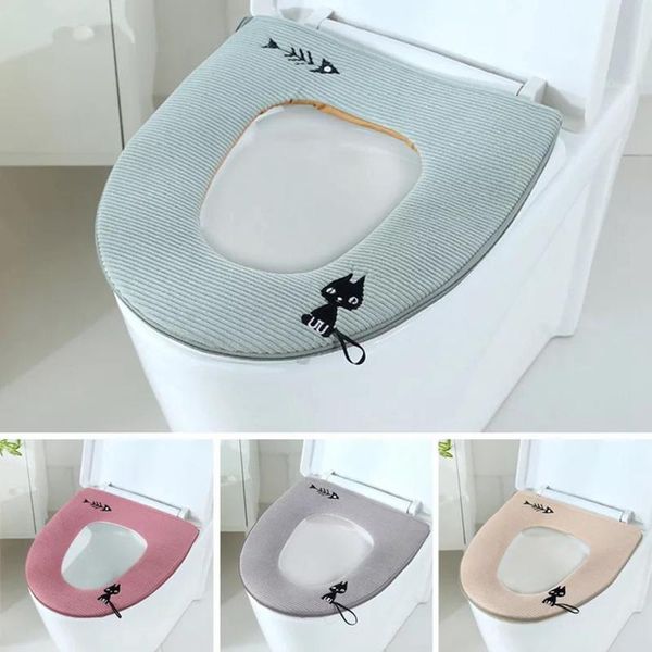 toilet seat covers universal plush cover thicken warm soft zipper wc mat cushion closestool lid
toilet seat covers universal plush cover thicken warm soft zipper wc mat cushion closestool lid