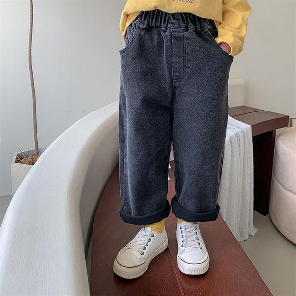 jeans korean style boys and girls casual all-match straight 2021 autumn children solid color denim pants, Blue
jeans korean style boys and girls casual all-match straight 2021 autumn children solid color denim pants, Blue