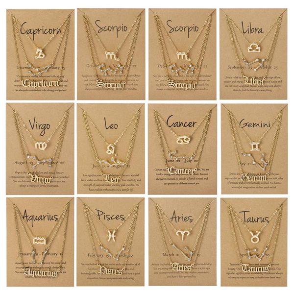 pendant necklaces 3pcs/set charm twelve constellation zodiac sign link chain necklace for women fashion jewelry gift cancer leo, Silver
pendant necklaces 3pcs/set charm twelve constellation zodiac sign link chain necklace for women fashion jewelry gift cancer leo, Silver