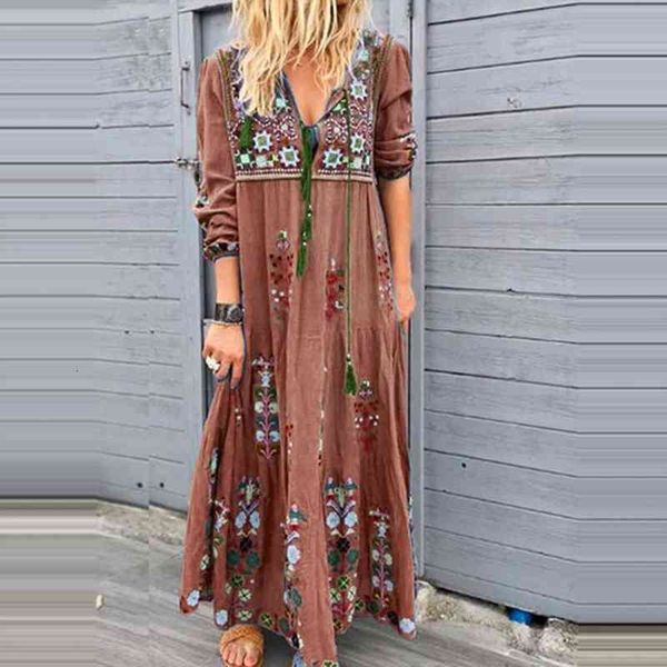 floral splicing casual drawcord womens dresses lace up long sleeve maxi for robe longue sukienka, Black;gray
floral splicing casual drawcord womens dresses lace up long sleeve maxi for robe longue sukienka, Black;gray