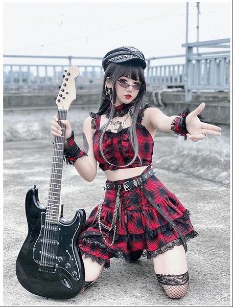 new japanese harajuku style girls red plaid high waist pleated skirts sweet lolita mini cake skirts kawaii cosplay girl suit, Black
new japanese harajuku style girls red plaid high waist pleated skirts sweet lolita mini cake skirts kawaii cosplay girl suit, Black