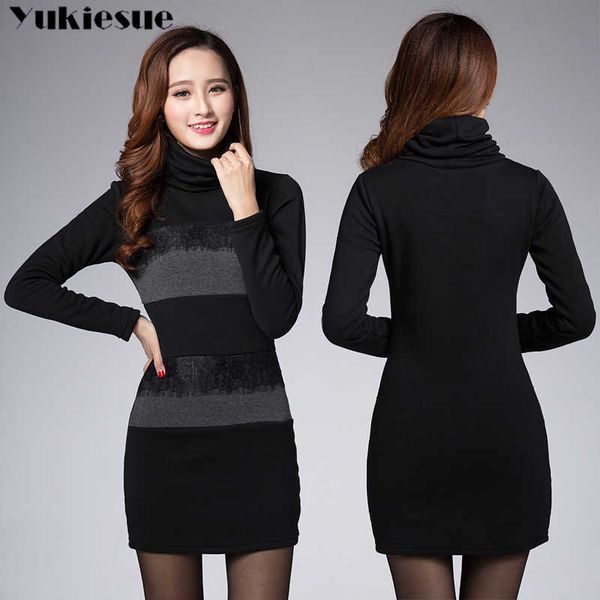 winter warm thick turtleneck dress for women es women's black vintage maxi party bodycon female plus size 210608, Black;gray
winter warm thick turtleneck dress for women es women's black vintage maxi party bodycon female plus size 210608, Black;gray